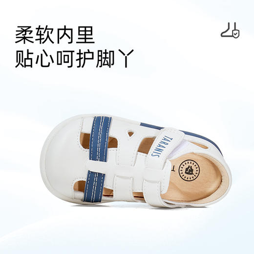 泰兰尼斯学步鞋夏季新款童鞋防滑软底女童凉鞋包头防踢男宝宝鞋子 商品图4