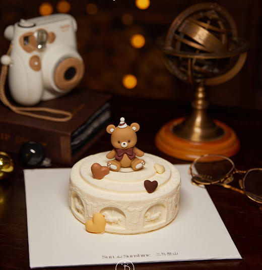 【三与叁山】慕斯蛋糕-萌趣小熊 5.5英寸 商品图1