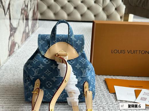 点此购买 LV经典重塑团老花牛仔双肩包 sj 315017 商品图4