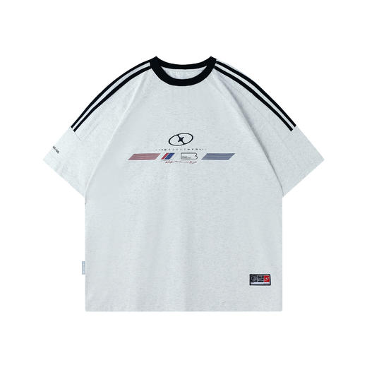 【李明峻同款】BJHG不计后果 美式复古赛车t恤短袖男款夏季潮牌凉感速干半袖T恤 商品图4