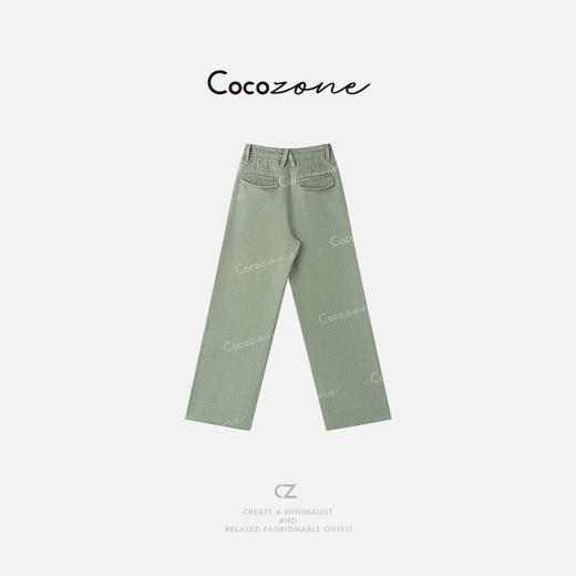 COCO ZONE 刘一一 【100棉】定染复古工艺牛仔长裤 CD1A0518 商品图4