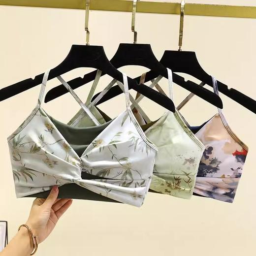 跃牌【洛水之神系列】国风爆款健身跑步瑜伽背心挂脖运动内衣高强度瑜伽上衣背心754 商品图1