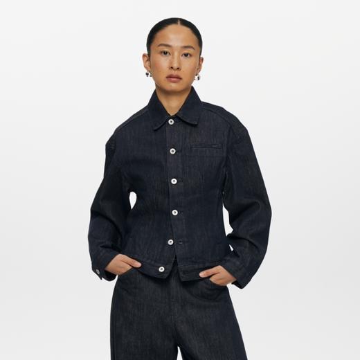 oneup收腰牛仔夹克 商品图0