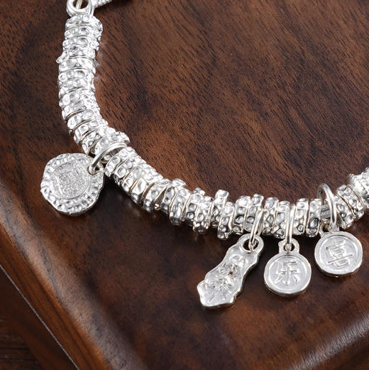 子佩集S999银【钱缘之源】手串【SC001328】纯银手链钱币钱串腰缠万贯盘缠盘缠2503 商品图4