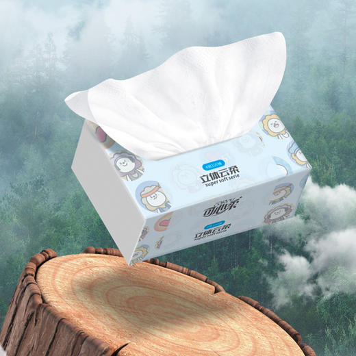 可心柔牌纸面巾100抽*10包VF1395 商品图9