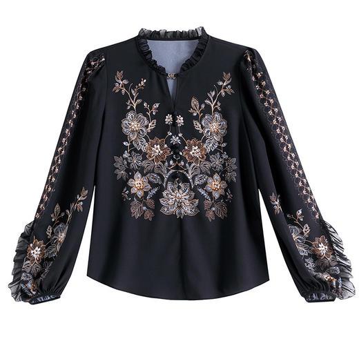 TZW-2025新款遮肚子雪纺衫 商品图4