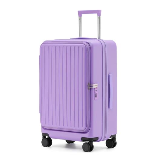 前开口/侧开口可扩展大容量行李箱登机箱时尚挂钩万向轮拉链行李箱USB充电 商品图6