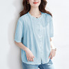 馥迦优雅简约圆领衬衫 商品缩略图4