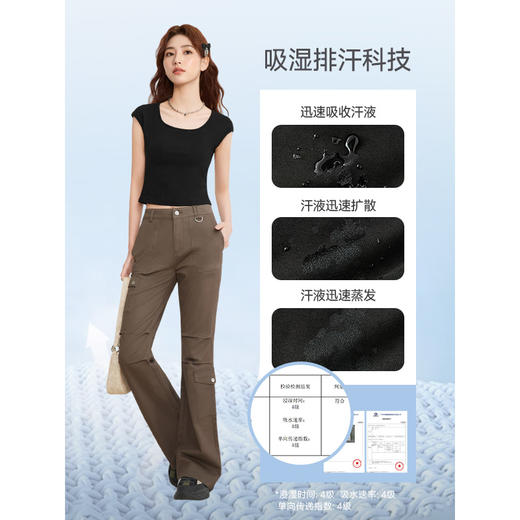 IEF/爱依服2025夏季 简约纯色百搭修身自带Bra【小盖袖背心】DA1588- 商品图2