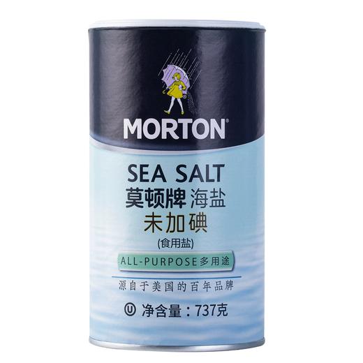 737g莫顿牌未加碘海盐 颗粒均匀 未加碘 商品图3