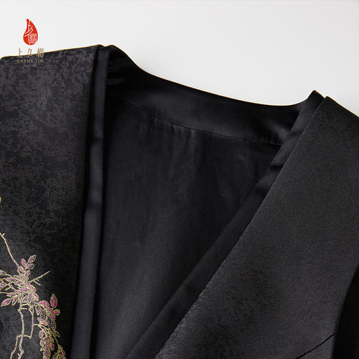 SAINTJOY/上久楷 女式宋锦马甲 中式上衣 中国风 复古 秋园蛱蝶图 CY1045201021 商品图2