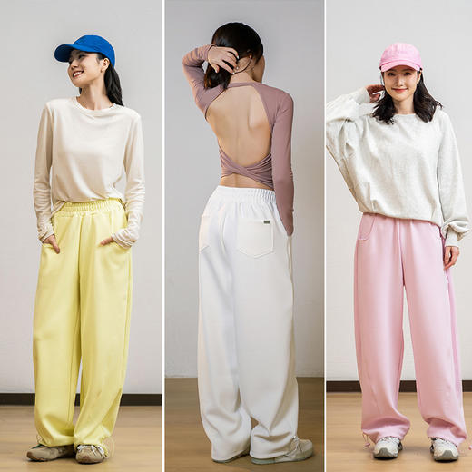 L RECNAVA [UPF50+泡芙空气层·窄版香蕉裤] 春夏秋款上身有冰凉感 脚口抽绳 显瘦显腿长休闲裤 商品图0