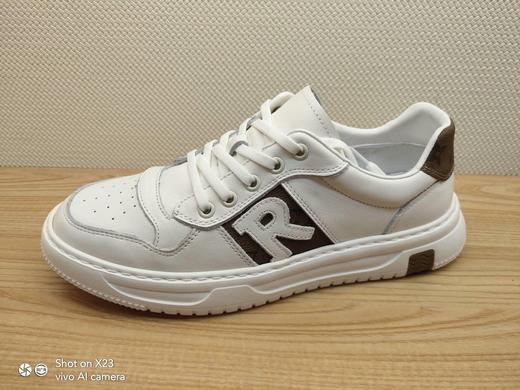 豪行青年真皮男鞋13175125舒适休闲系带平底时尚板鞋 商品图0