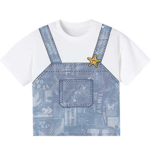 【实体店同款】男童圆领短袖针织衫夏季新款安奈儿童装XB521615 商品图6