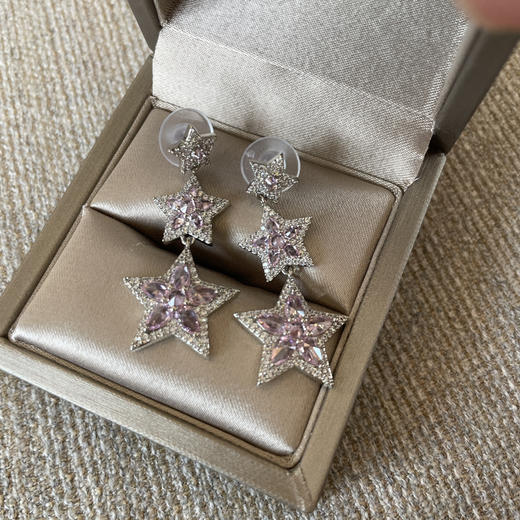 粉色流星雨-耳钉(非质量问题不退不换 商品图1