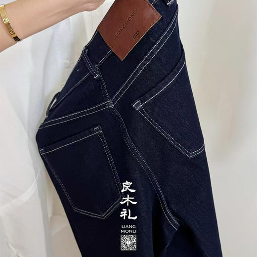 【部分现货】良木礼高腰显瘦法棍牛仔裤(67536-1) 商品图3