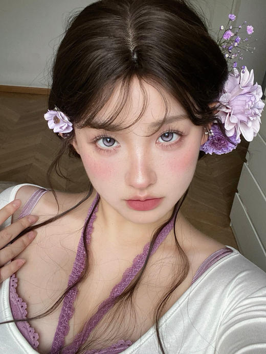 Clairecolor日抛  无心无忧 紫/未琢之世 棕 14.2mm 日抛无售后！！ 商品图5