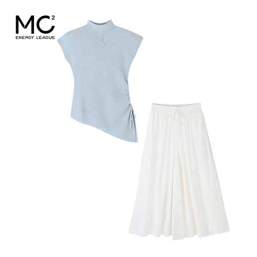 女装无袖针织上衣配裙裤两件套S5221021 商品图4