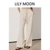 【75%天丝+25%亚麻】LILY MOON天丝亚麻松紧腰抽绳阔腿裤LM1228 商品缩略图0