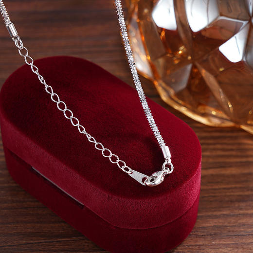 子佩集S925银【星芒幻梦】套链【FYL-1474】纯银项链时尚圆形星芒锆石八芒星2503 商品图5