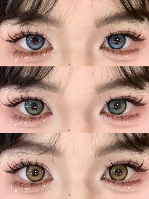 allecon年抛 冰晶蓝/灵毒绿/星轨褐 14.5mm 美瞳两片装 虹膜款 可能会遮挡视线 商品图0