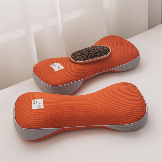 春夏圆柱凉豆豆荞麦护颈枕 吸湿透气干爽不闷热骨头颈椎枕 商品图1