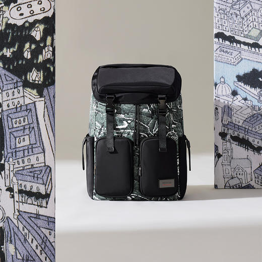 NR0*94004 新秀丽双肩包墨绿色/黑色 商品图14