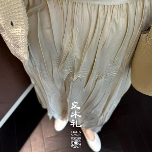 【卖完下架】良木礼垂感大裙摆氛围感百搭半身百褶裙(5885) 商品图2