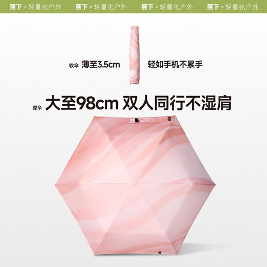 【春上新】【新品】6楼蕉下三折黑胶随行伞DT396吊牌价249 商品图3