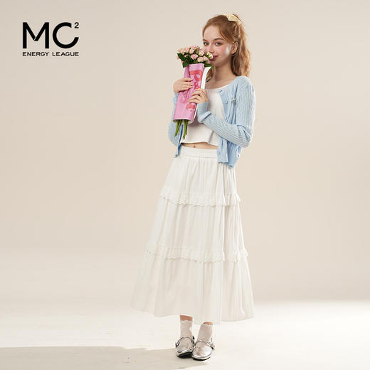 女装针织开衫配背心加绣花半裙三件套-7706S5212016 商品图4