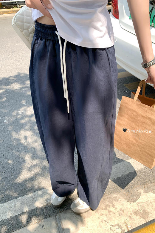 <曾小咸推荐>抽绳松紧腰2色气球裤宽松显瘦休闲裤 商品图5