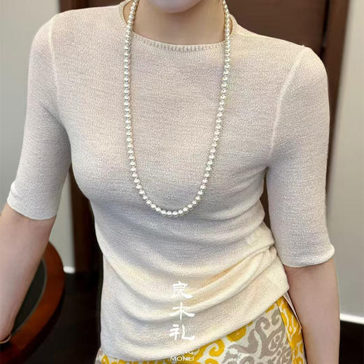 【现货】良木礼全羊毛纱线亲肤小衫(7771) 商品图0