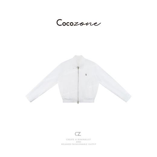 COCO ZONE 刘一一  运功风长袖翻领双头拉链外套CD2A0267 商品图0