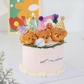 0820| 小熊派对蛋糕