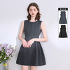 简约气质高级感圆领背心裙女立裁收腰显瘦连衣裙V0850332 商品缩略图0