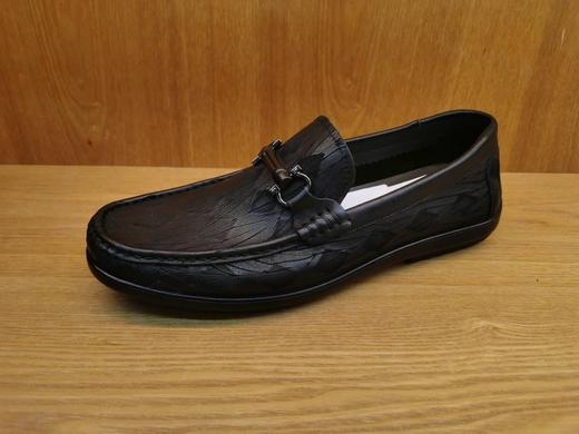 豪行春季新12153173纯皮商务休闲男鞋豆豆皮鞋单鞋 商品图0