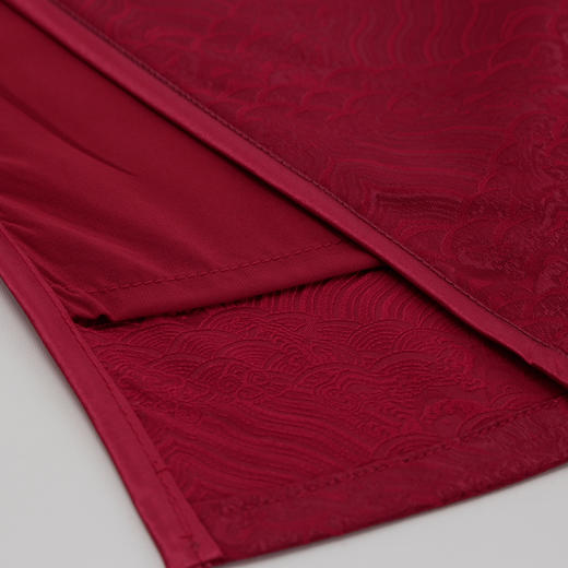 QF817斯尔丽2025新款宴会优雅复古修身复古鳞纹中长款旗开得胜旗袍 商品图6