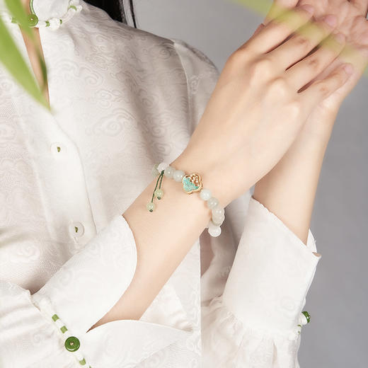 大英博物馆 桃花源记系列 青山远黛天山翠 手链 商品图2