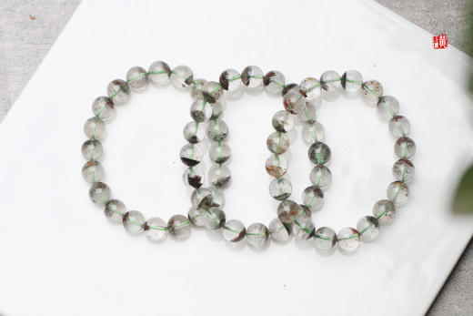 【幽翠星芒】绿幽灵水晶手串 商品图2