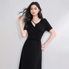 设计感不规则镂空领口连衣裙简约随性气质收腰连衣裙V0550125/Y0050888 商品缩略图3