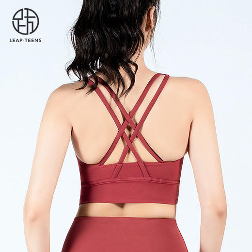 【147元任选3件】跃牌【蚂蚁运动】系列 7A抗菌防震防下垂文胸背心普拉提上衣X1373（活动产品，收货7天内支持退换） 商品图10