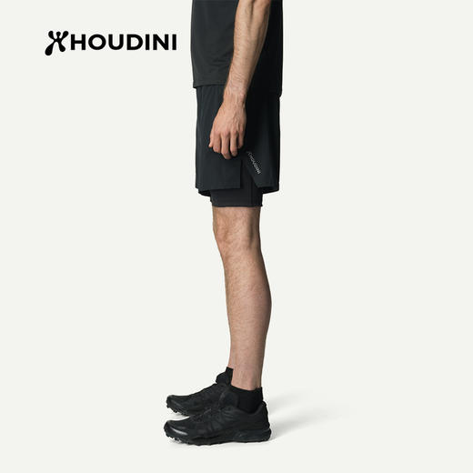 HOUDINI胡丁尼Pace Trail Shorts疾速越野男户外快干跑步健身短裤  840058 商品图2