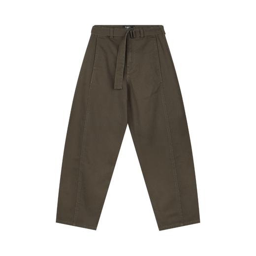 oneup斜纹腰带弯刀裤 商品图5