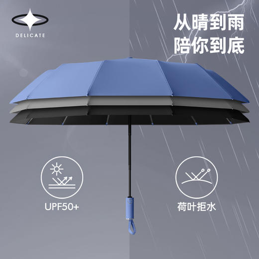 【全自动晴雨两用伞】抗暴风雨大号伞  264根骨加固加强伞架经久耐用 商品图2