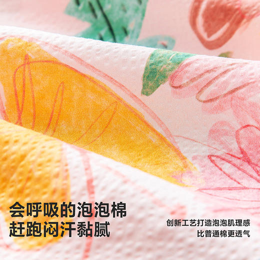 迷你巴拉纯棉连衣裙女童儿童泡泡纱透气甜美A摆艺术无袖 商品图3