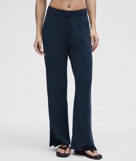 LULU 女士高腰珠地阔腿裤 Z-15187