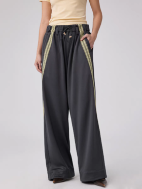 Simple Project/K2595/宽松运动织带长裤