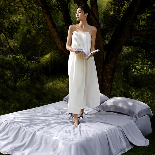 万事利可水洗纯蚕丝夏被-花漾 商品图6