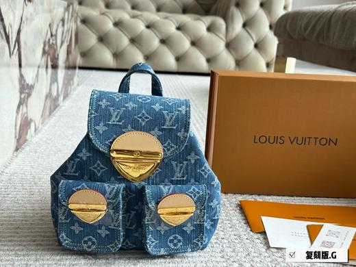 点此购买 LV经典重塑团老花牛仔双肩包 sj 315017 商品图0