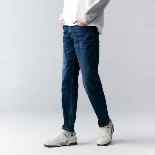 棉仓346819013-弹力小锥版水洗牛仔裤 商品图2